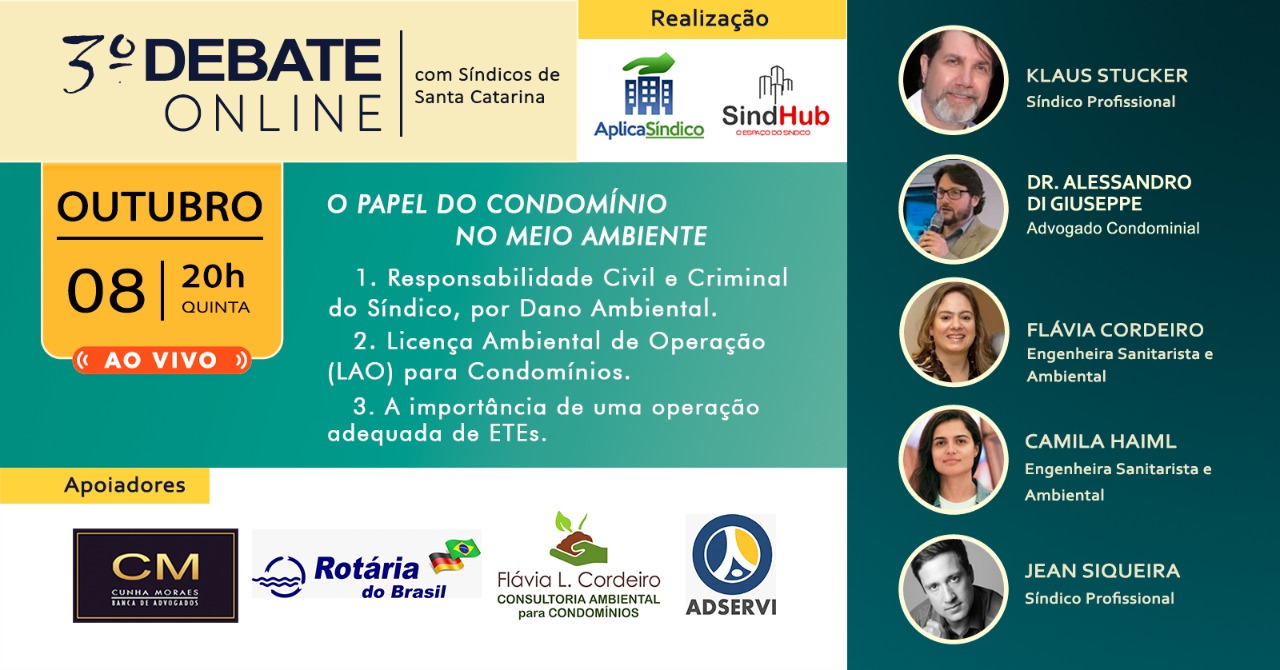 3º Debate Online com Síndicos de Santa Catarina