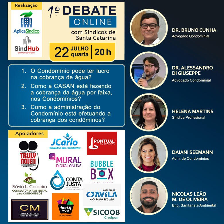 1º Debate Online com SiÌndicos de Santa Catarina